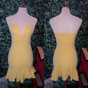 Yellow spring dress